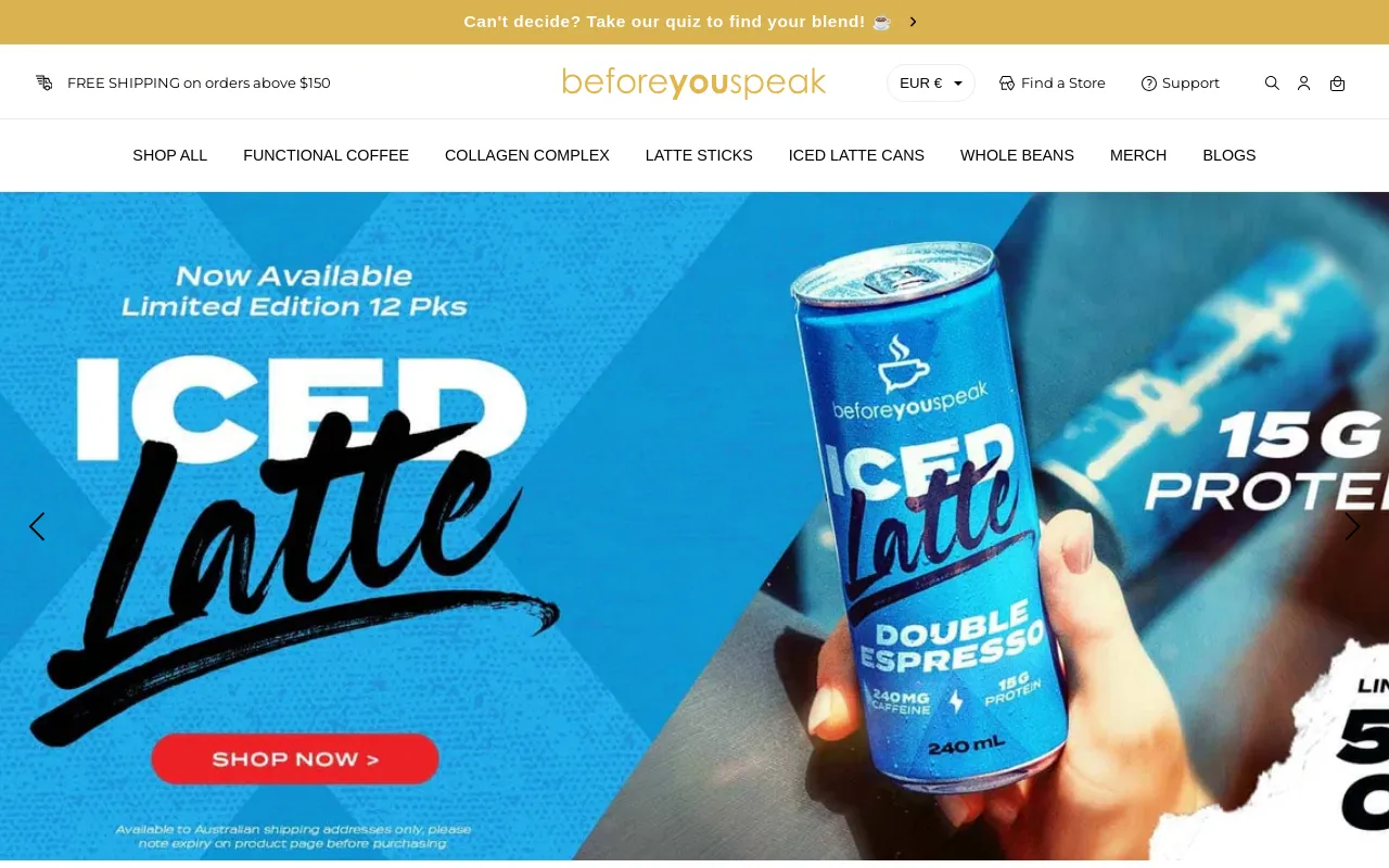 Beforeyouspeak Coffee screenshot