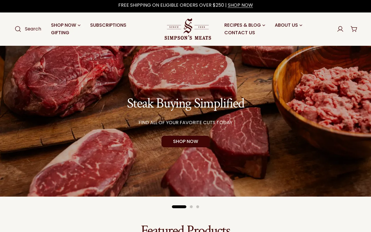 Simpson's Meats screenshot