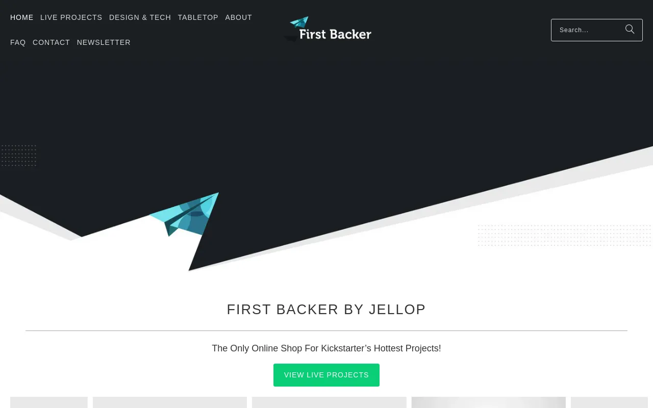 First Backer screenshot