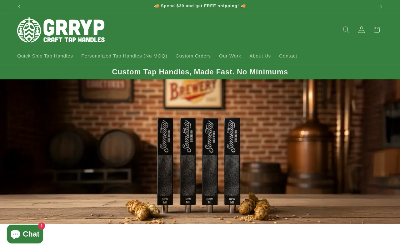 Grryp Craft Tap Handles screenshot