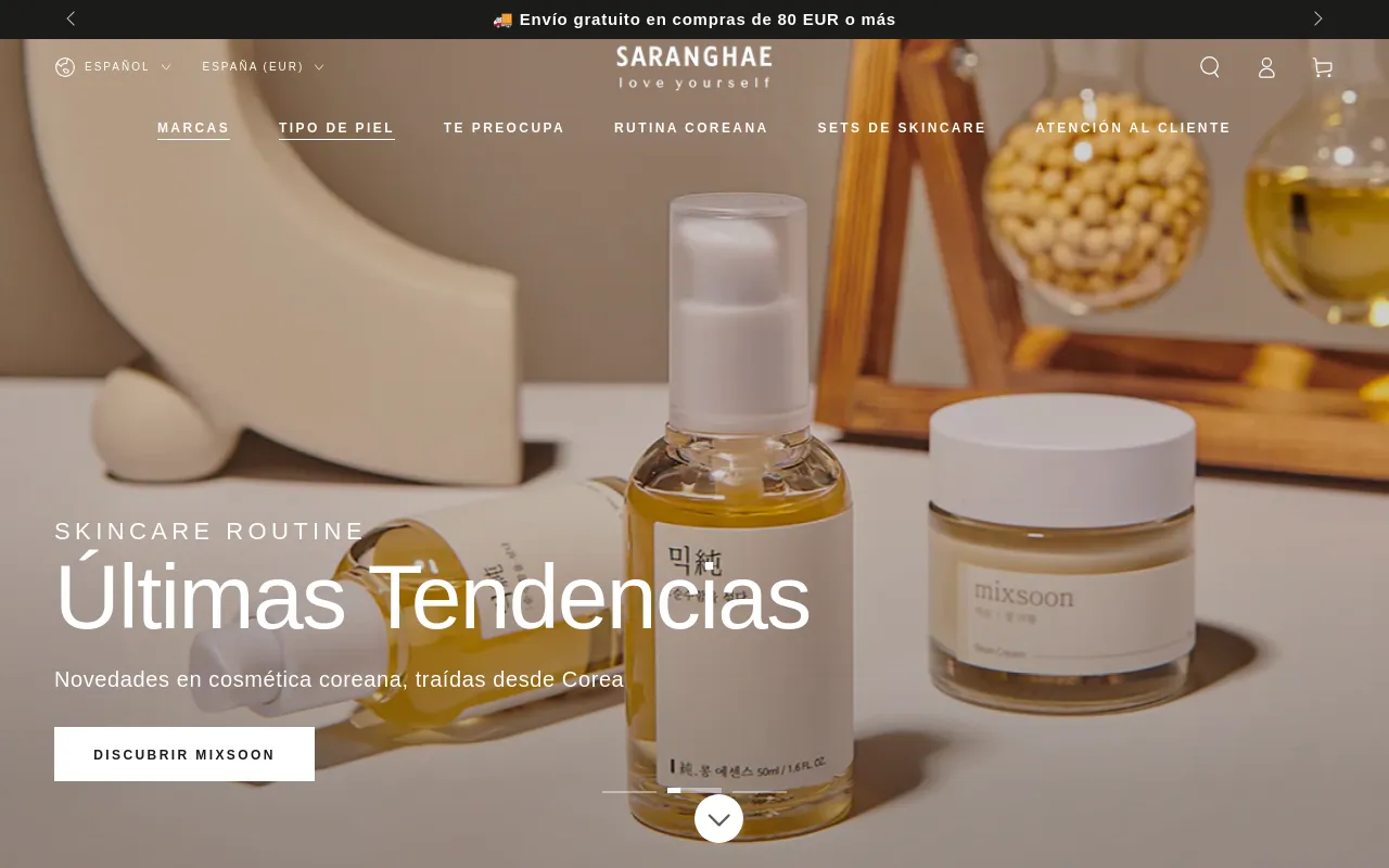Saranghae | Cosmética Coreana screenshot