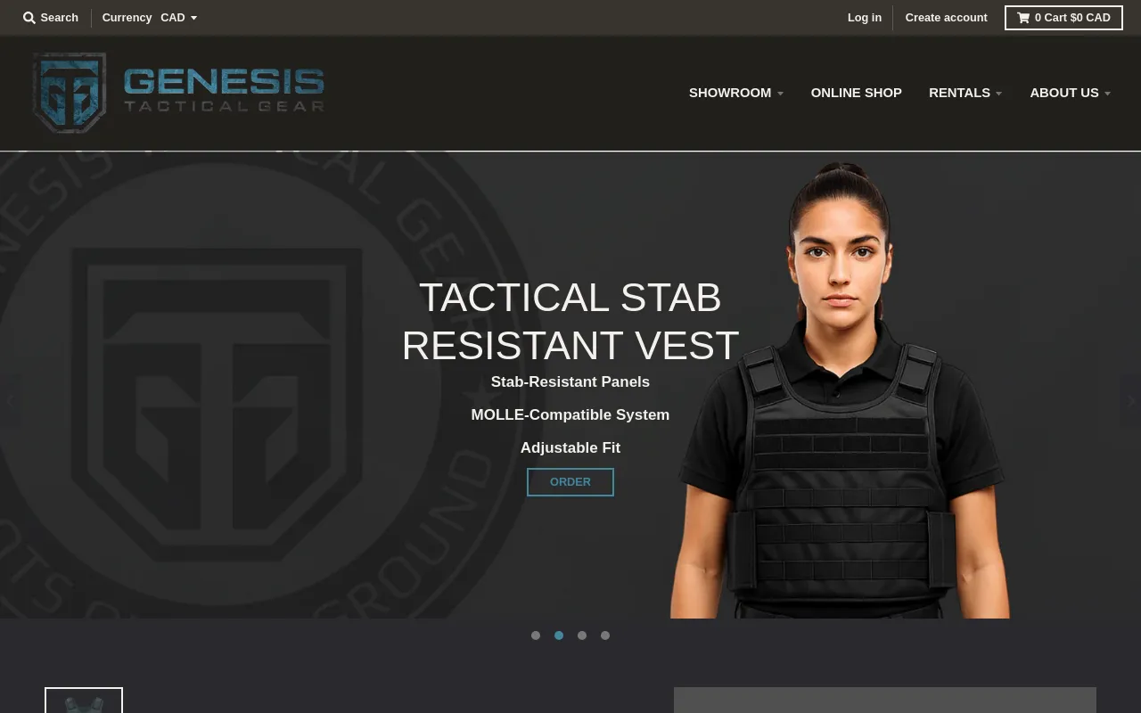 GTG Genesis Tactical Gear screenshot