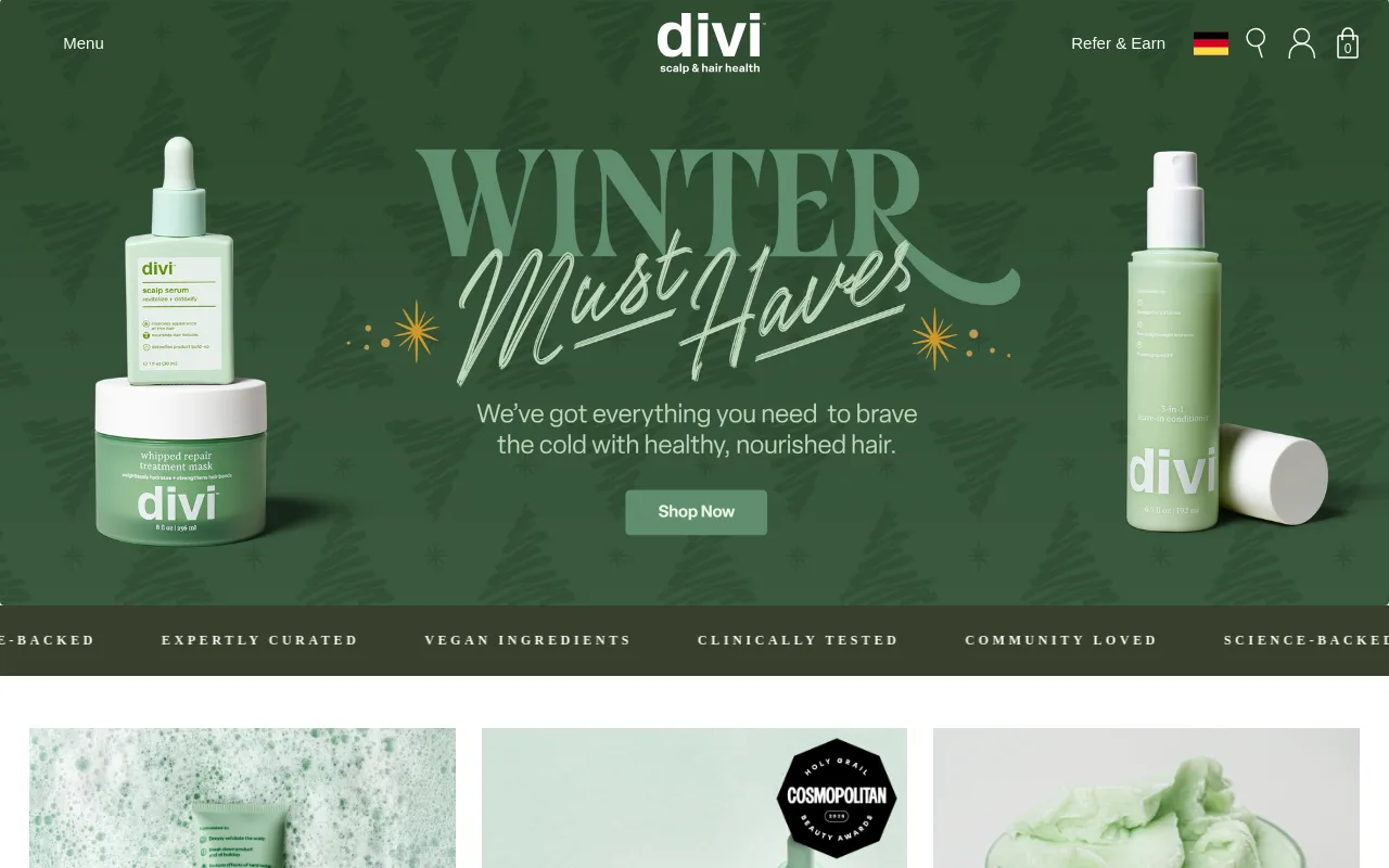 Divi Official Inc. screenshot