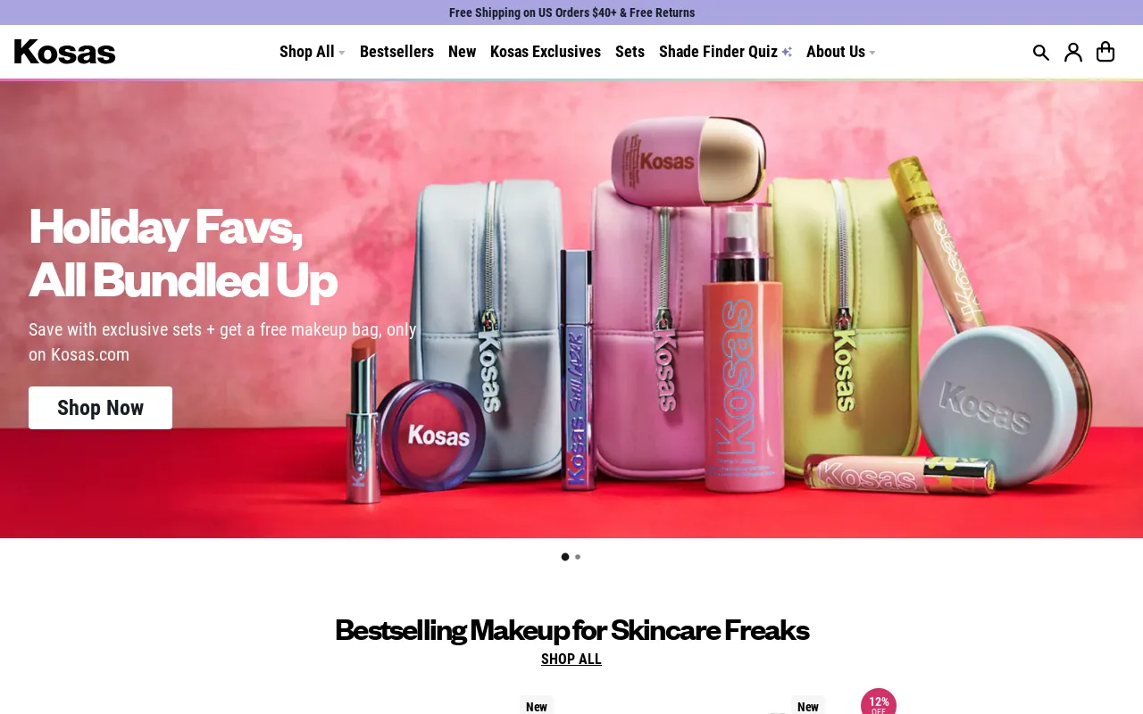 Kosas Cosmetics screenshot