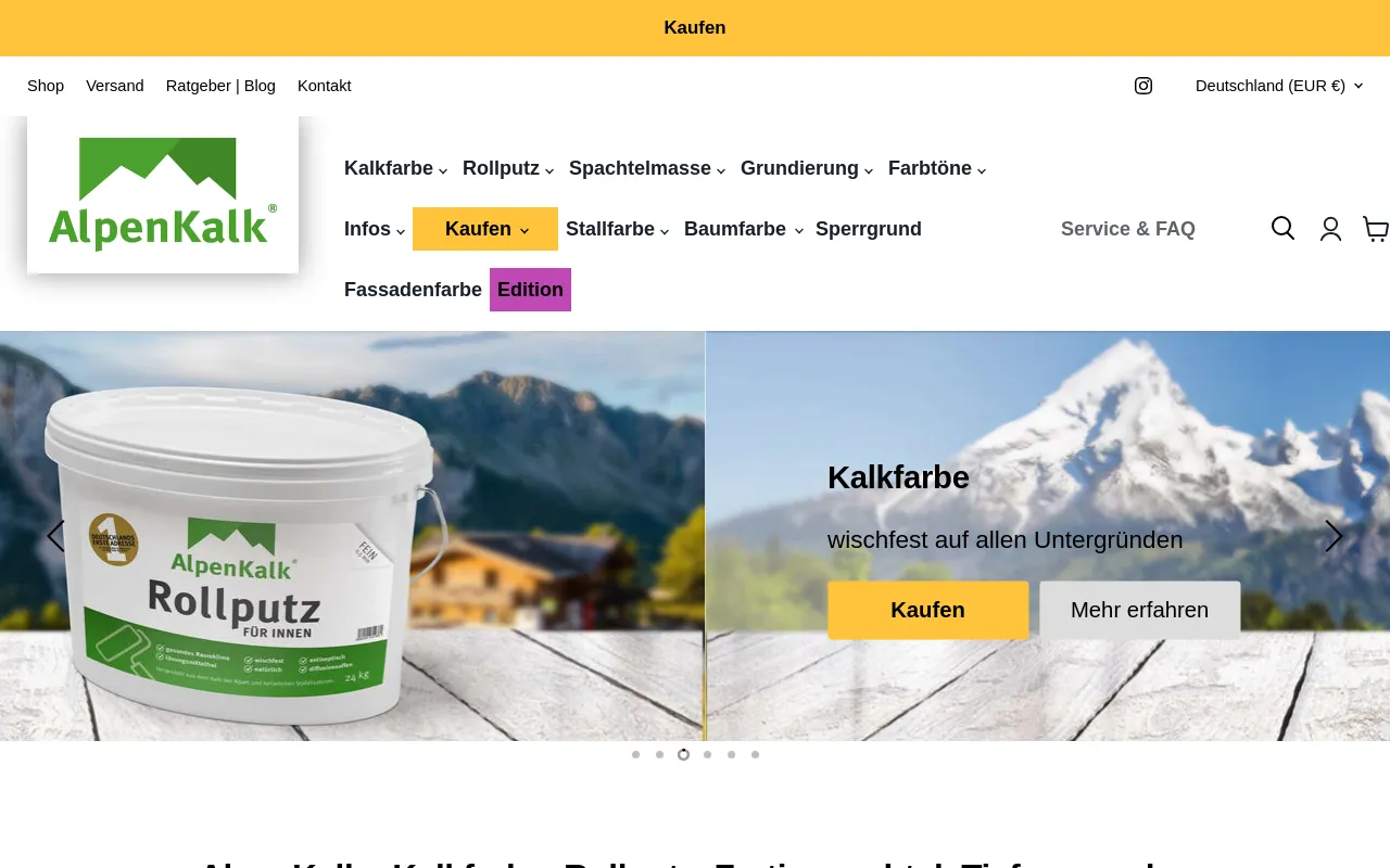 AlpenKalk GmbH screenshot