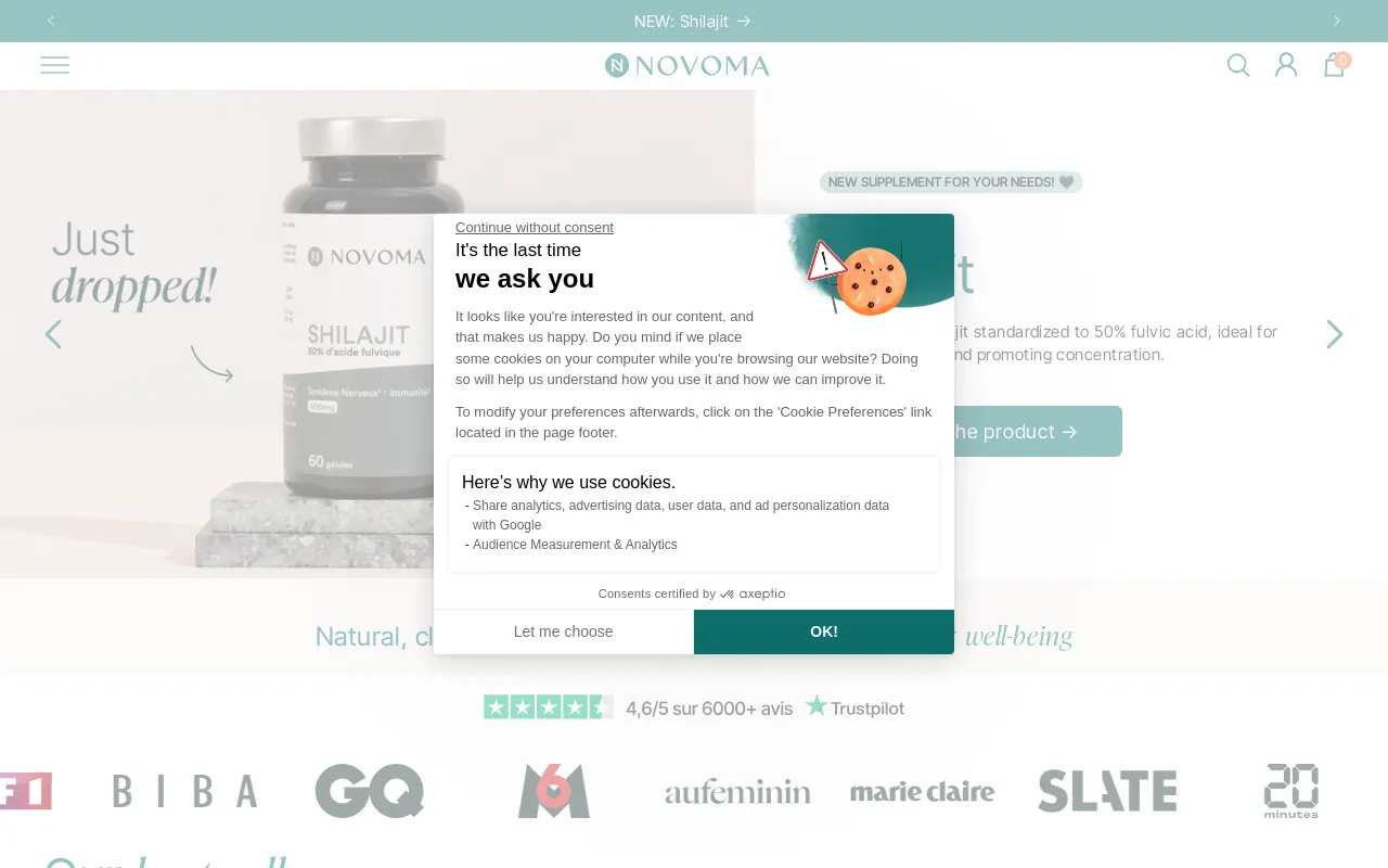 Novoma screenshot