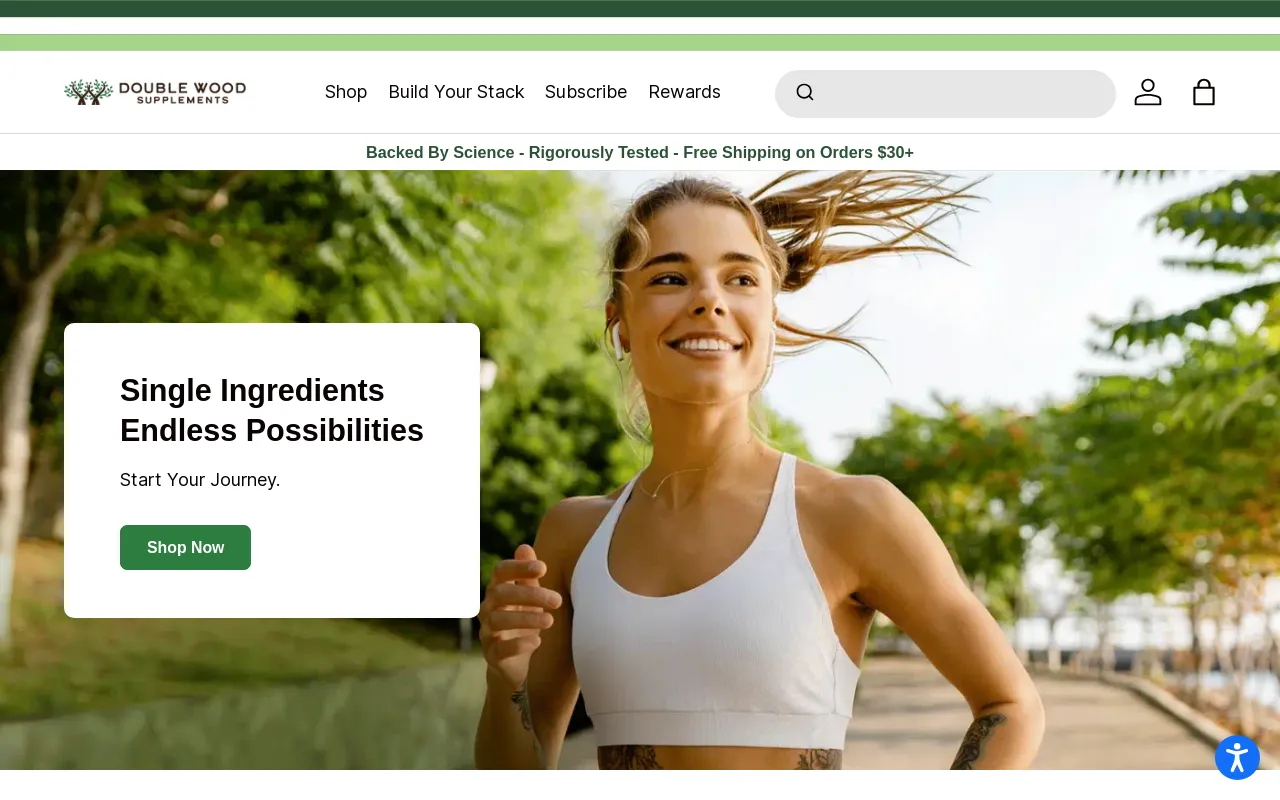 Double Wood Supplements screenshot