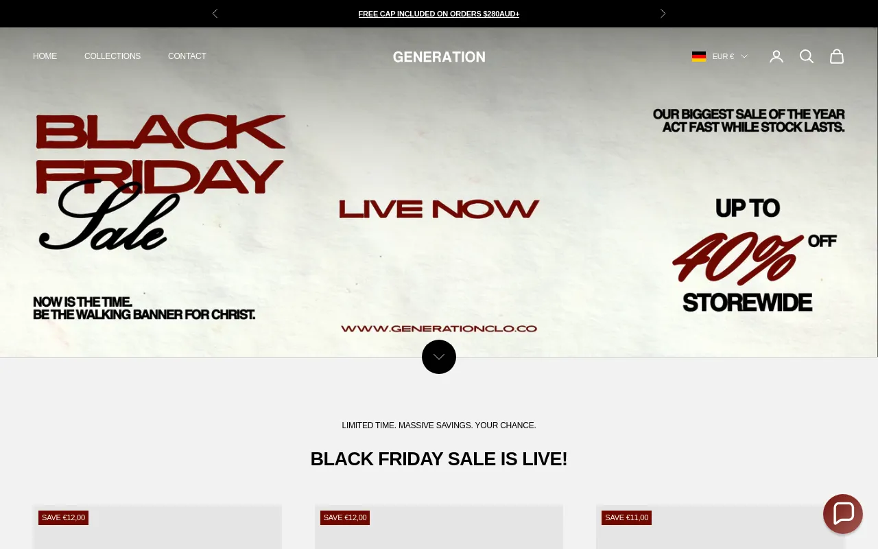 Generation Clothing screenshot