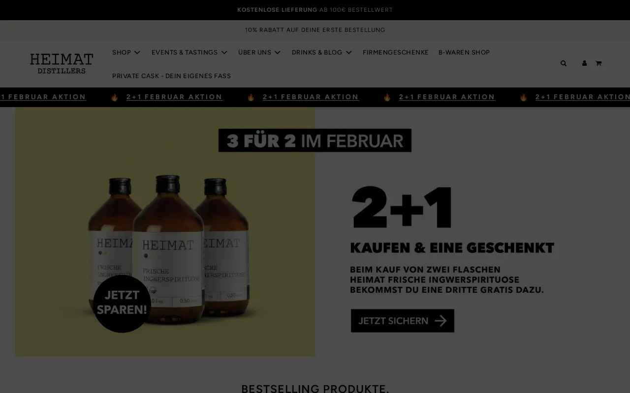 HEIMAT DISTILLERS screenshot