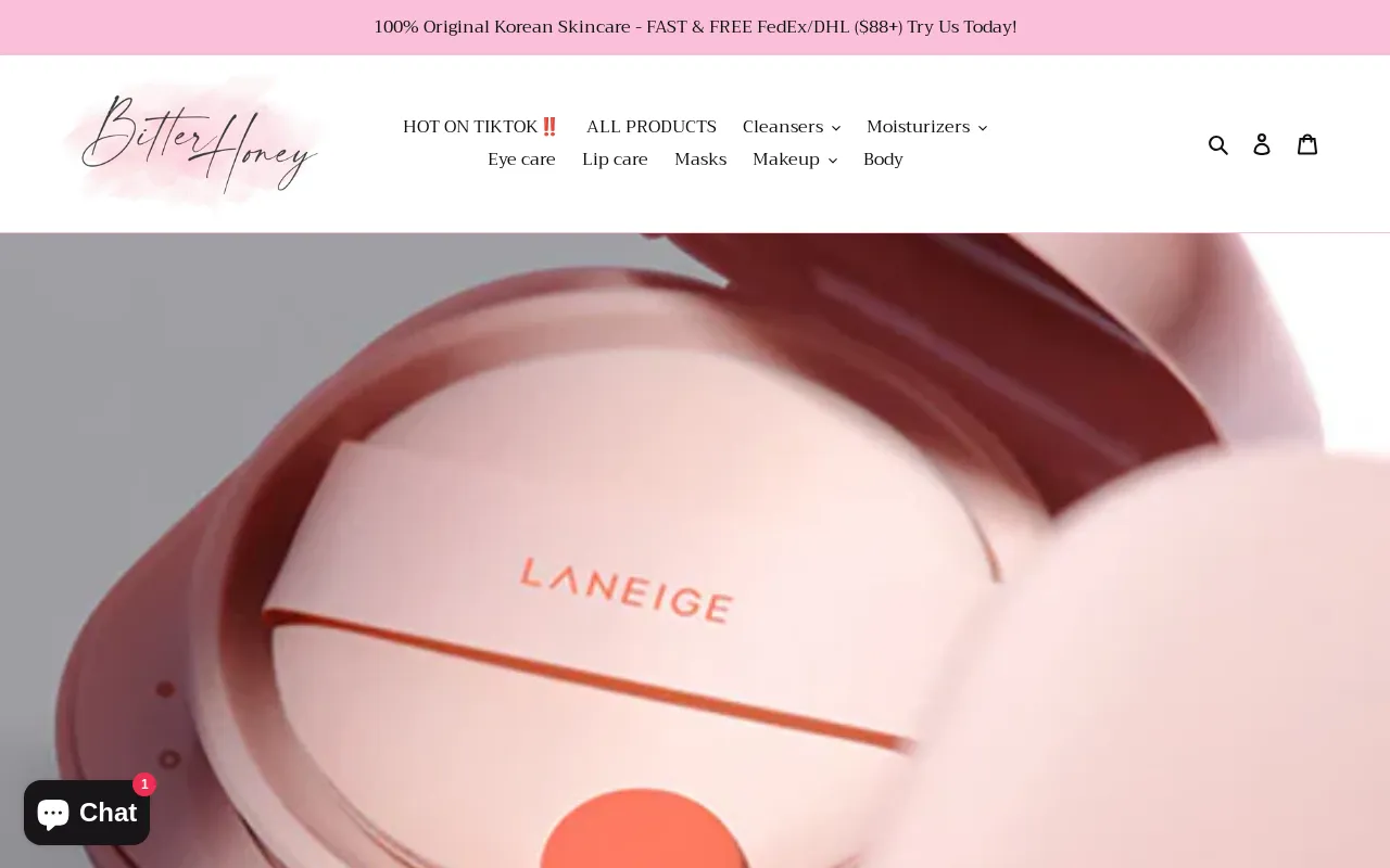 Bitterhoney.com website screenshot