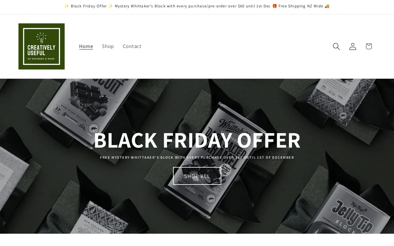 Creatively Useful website screenshot