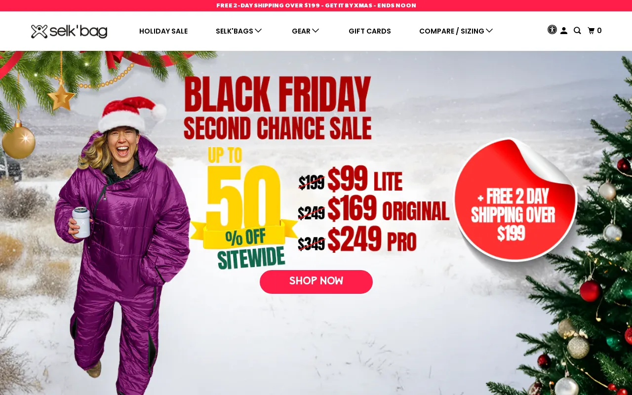 Selk'bag - The Original Wearable Sleeping Bag screenshot