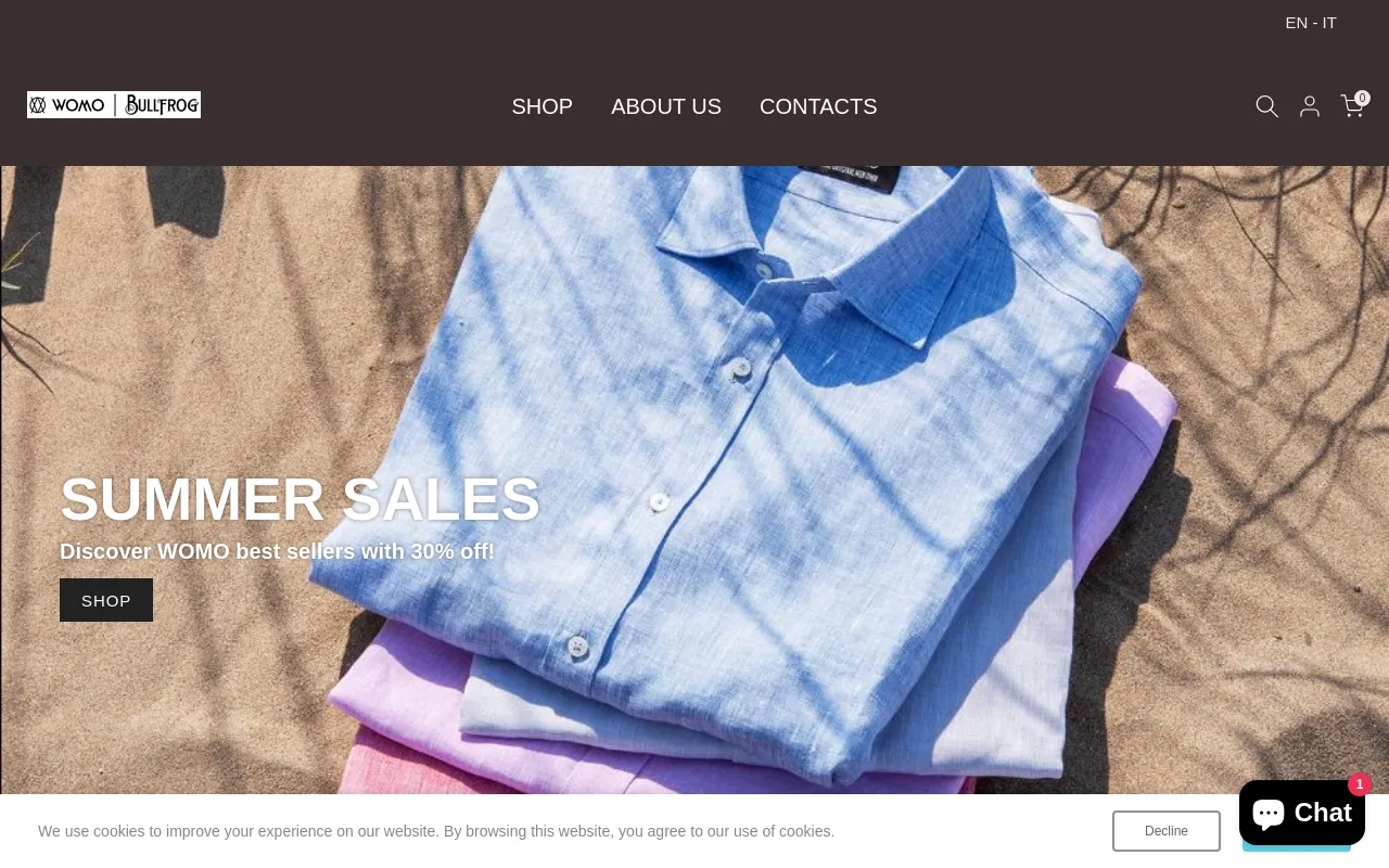 www.store.womostore.com screenshot