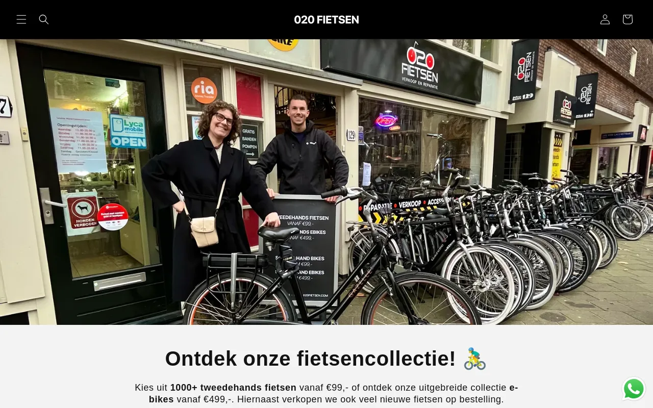 020 Fietsen B.V. screenshot