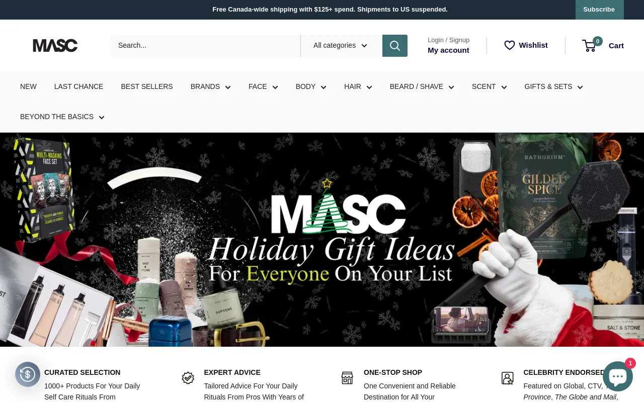 MASC website screenshot