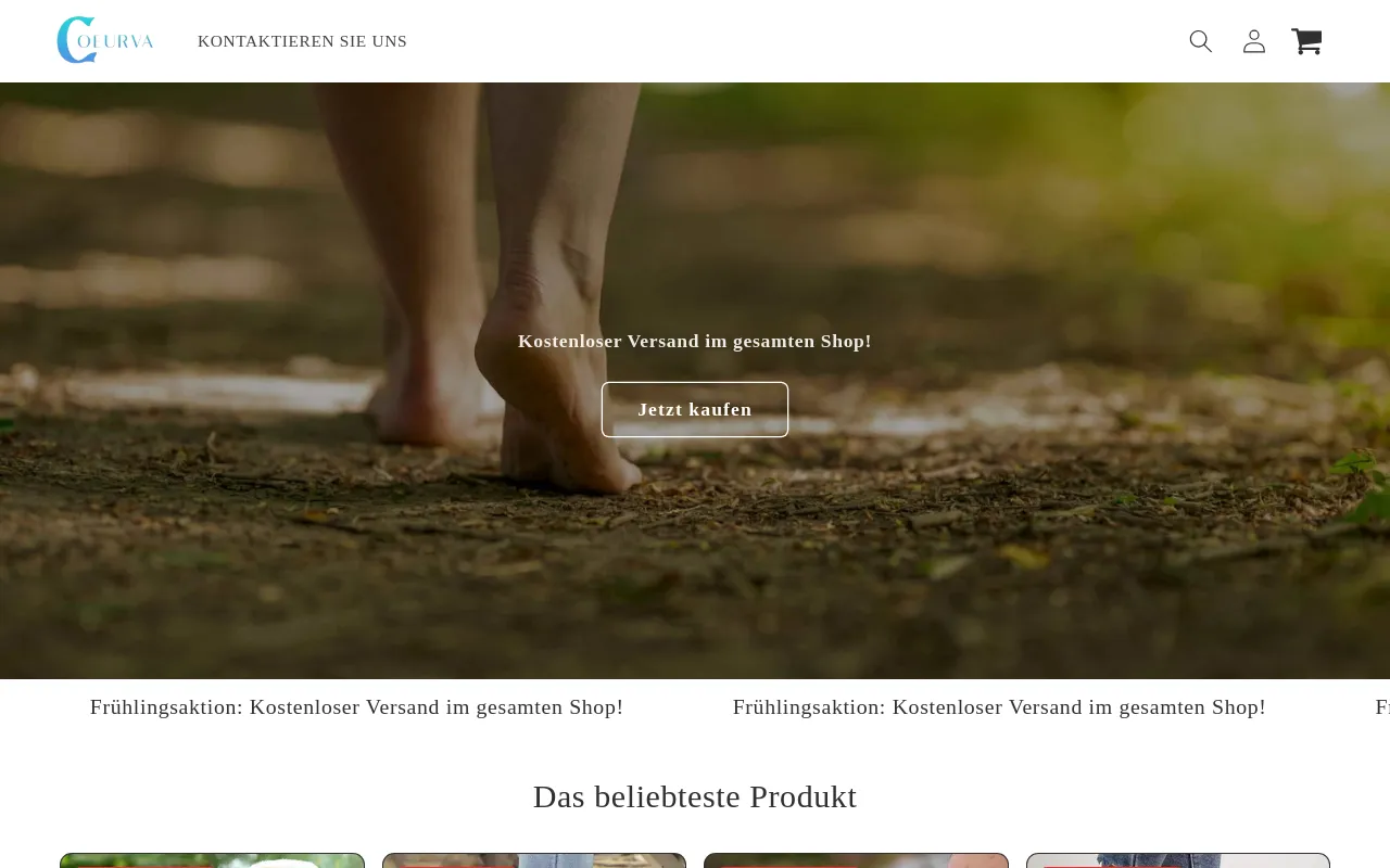 DE website screenshot