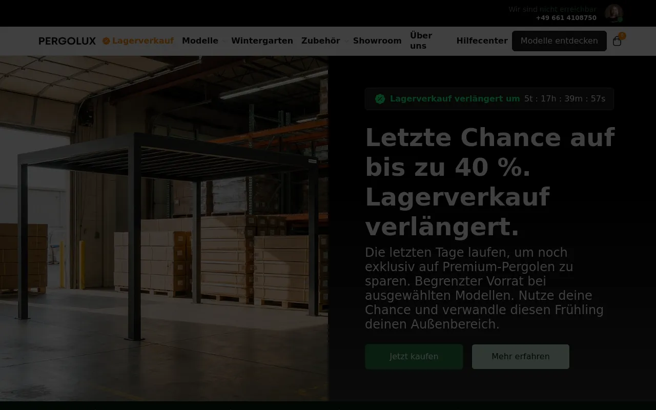PERGOLUX GmbH screenshot