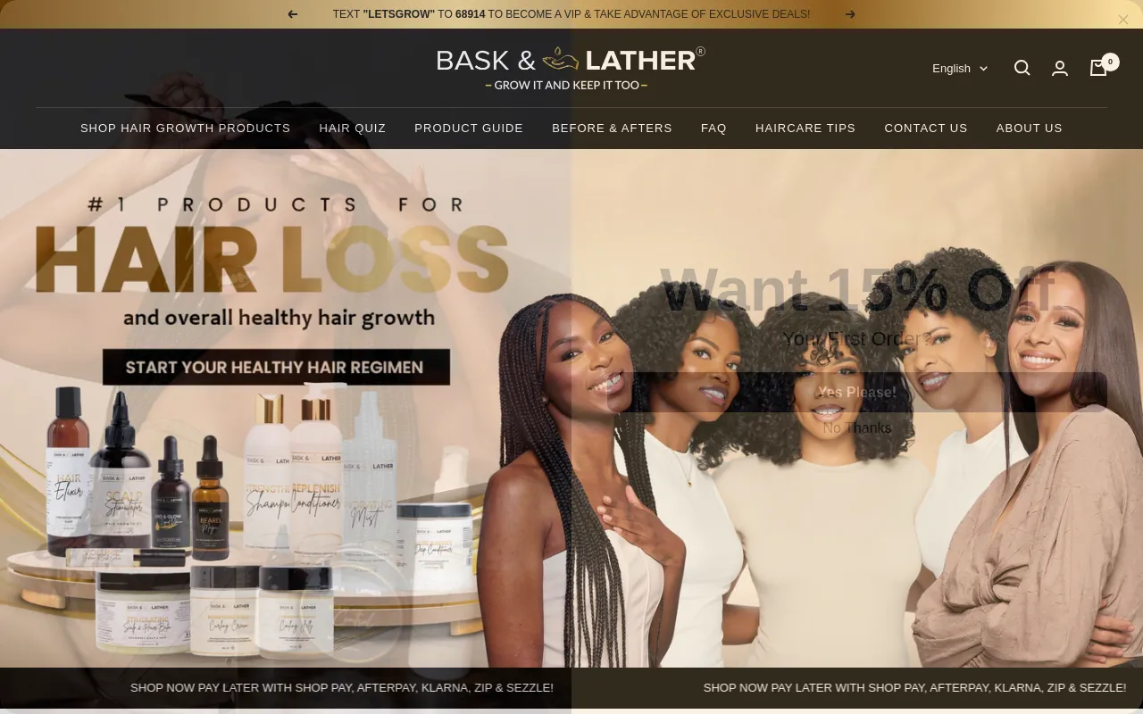 Products For Hair Growth | Products For Hair Loss website screenshot