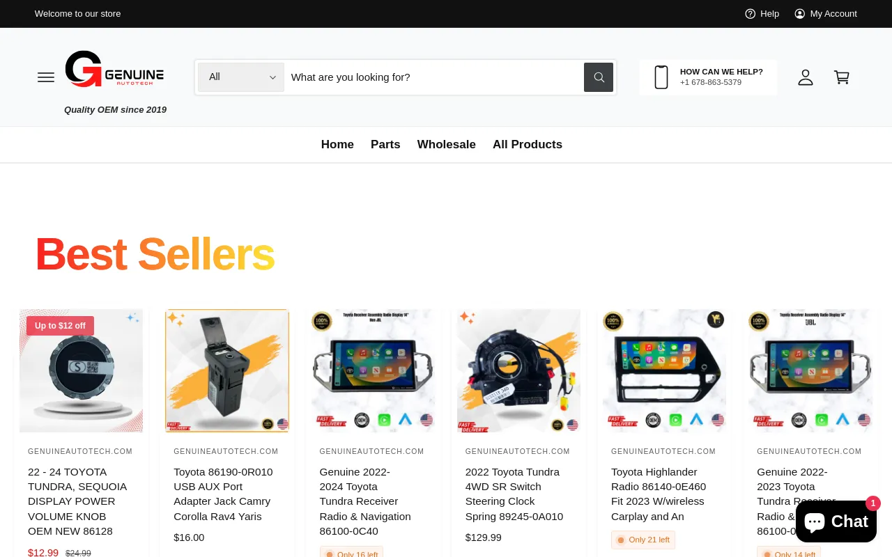 genuineautotech.com screenshot