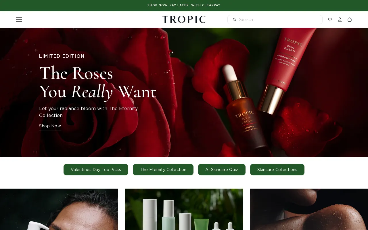 Tropic Skincare screenshot
