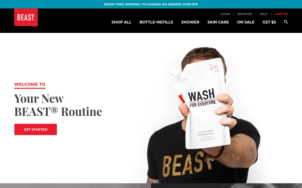 Ca.GetBeast.com screenshot