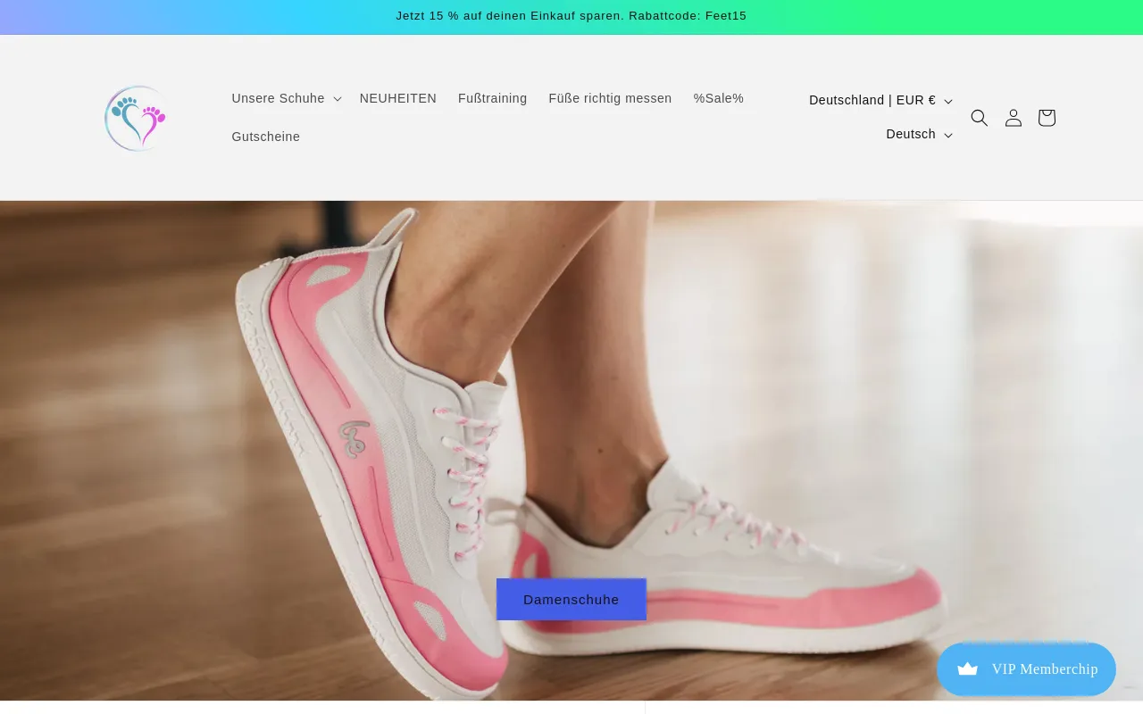 www.lucky-feet-berlin.de screenshot
