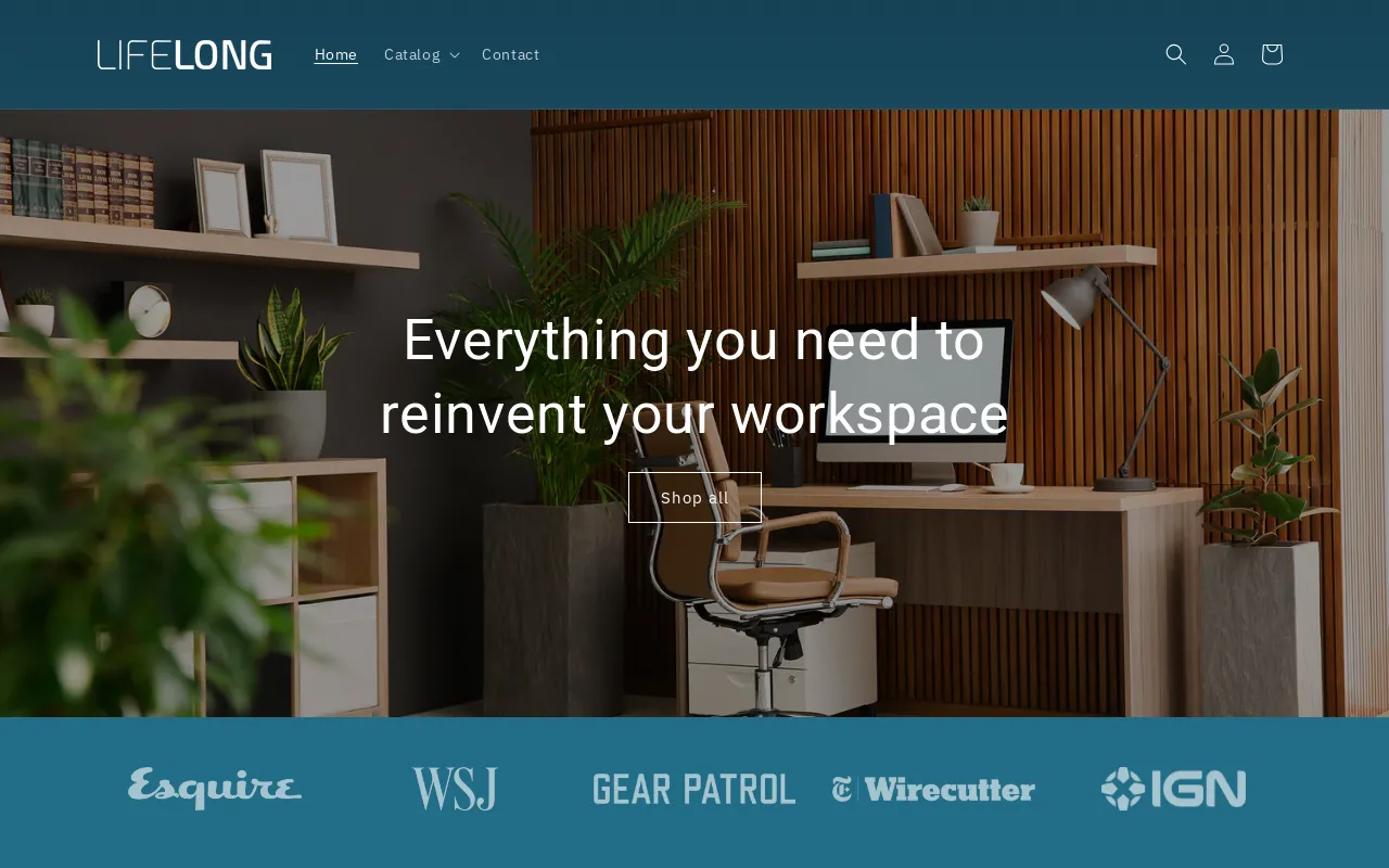 Lifelong website screenshot