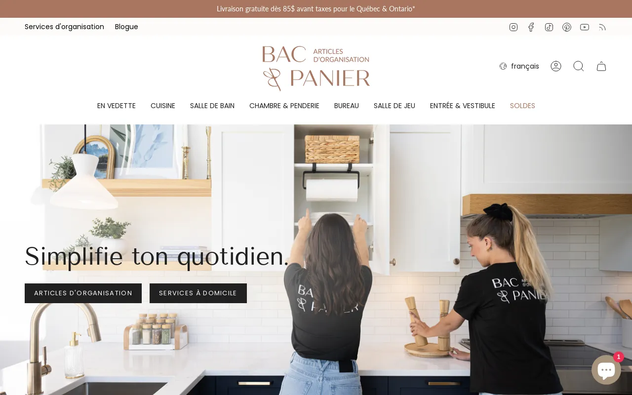 Bac & Panier screenshot