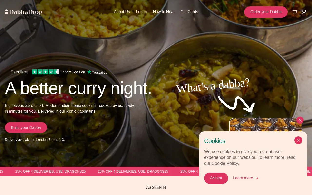 DabbaDrop screenshot