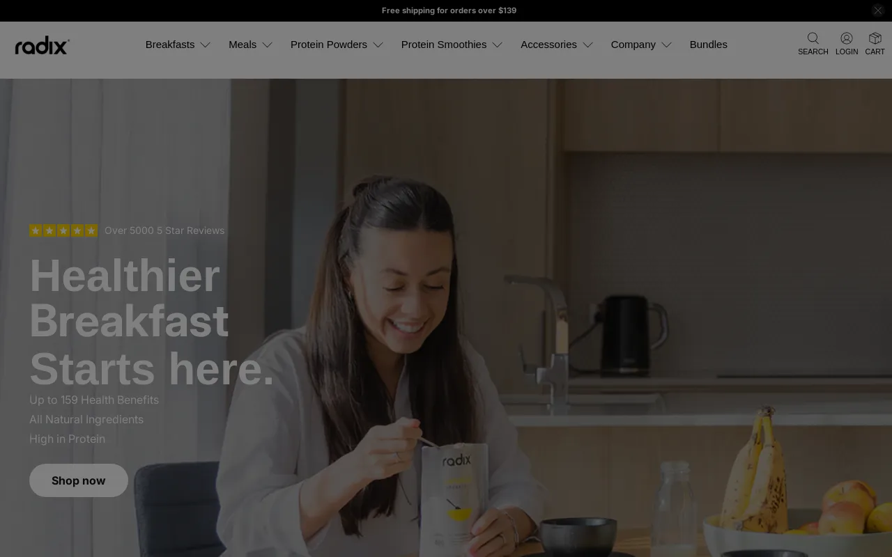 Radix Nutrition screenshot