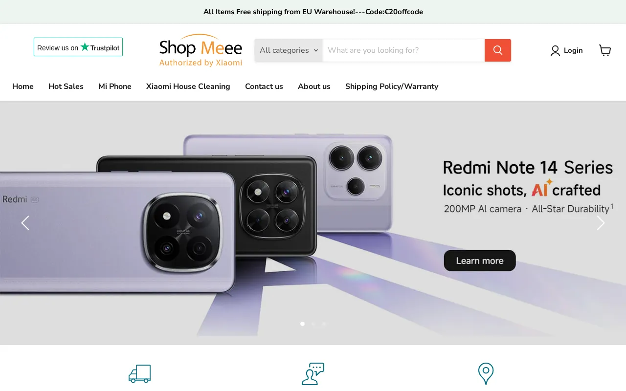 shopmeee.com website screenshot