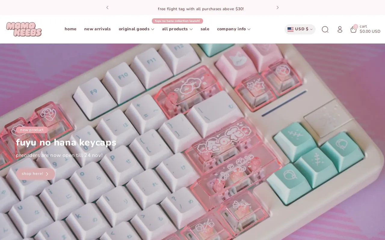 momokeebs website screenshot