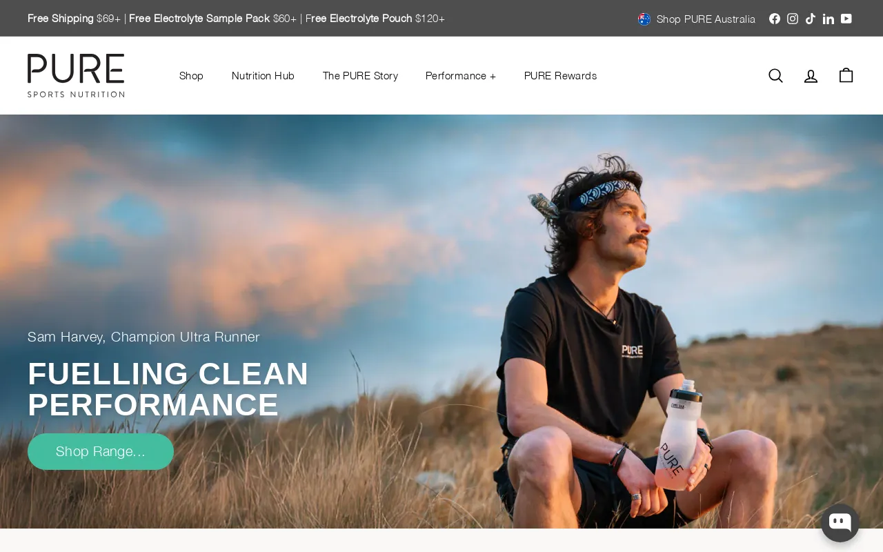 PURE Sports Nutrition screenshot