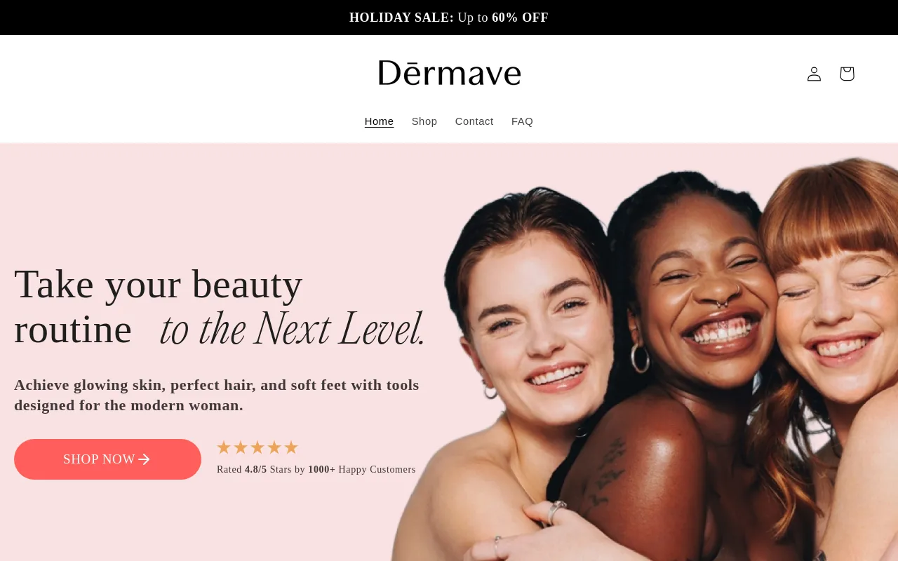 Dermave screenshot