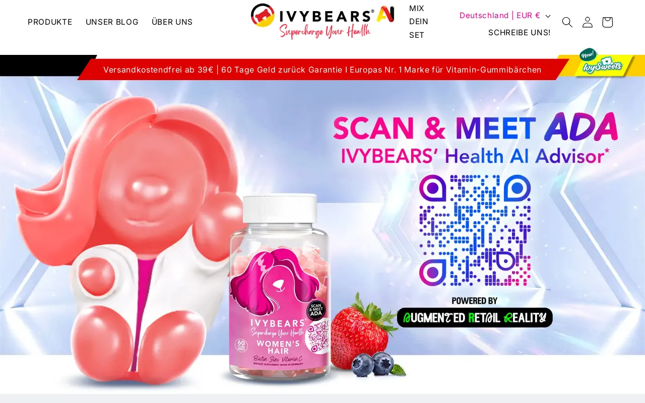 IvyBears Deutschland website screenshot