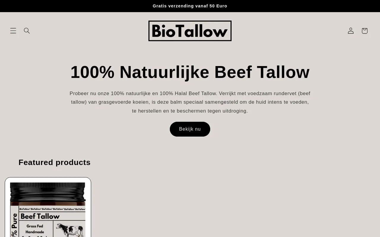 Mijn winkel screenshot