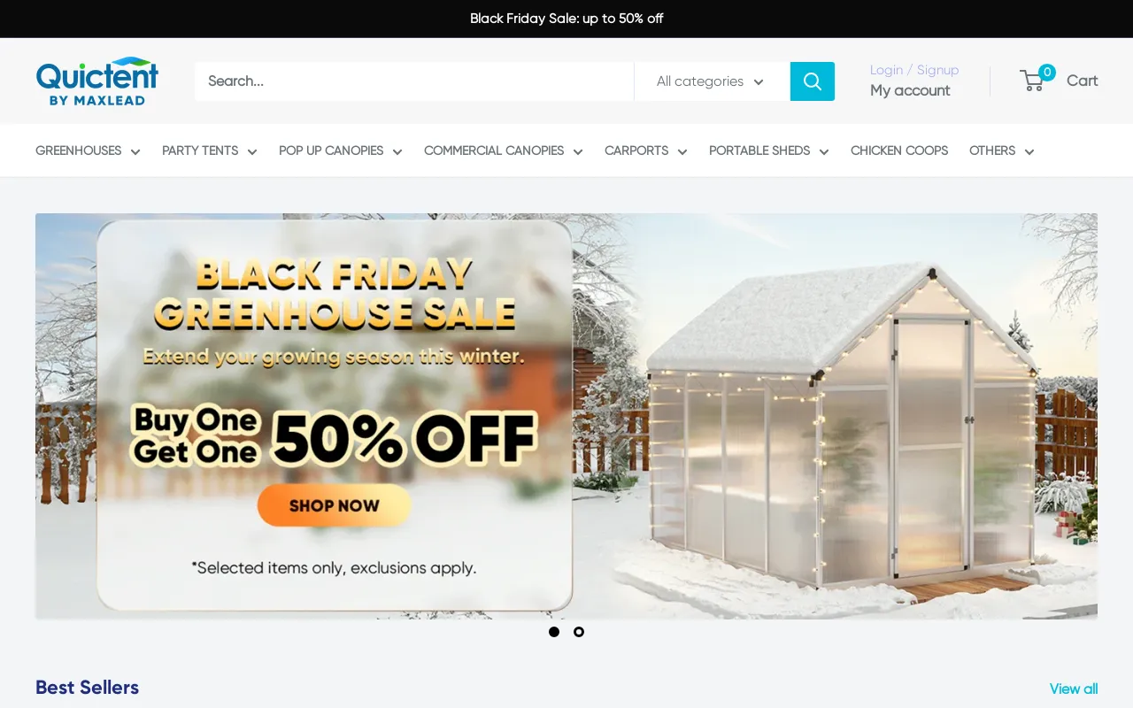 Quictent US screenshot