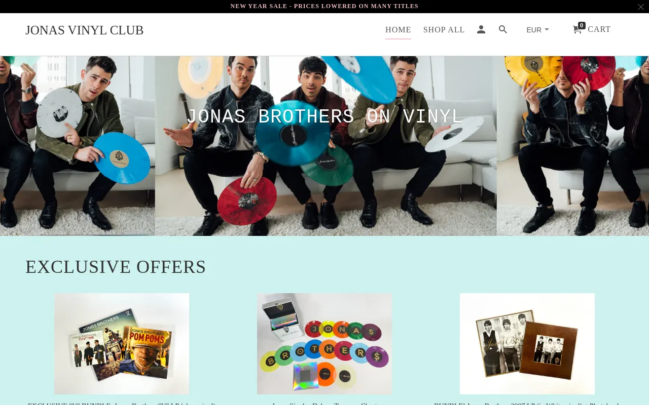 JONAS VINYL CLUB screenshot