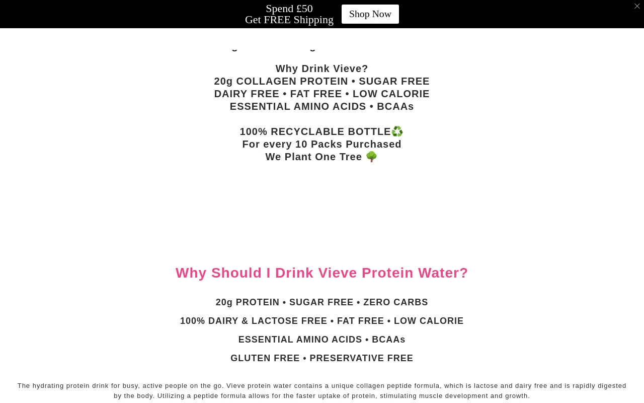 Vieve Protein Water screenshot