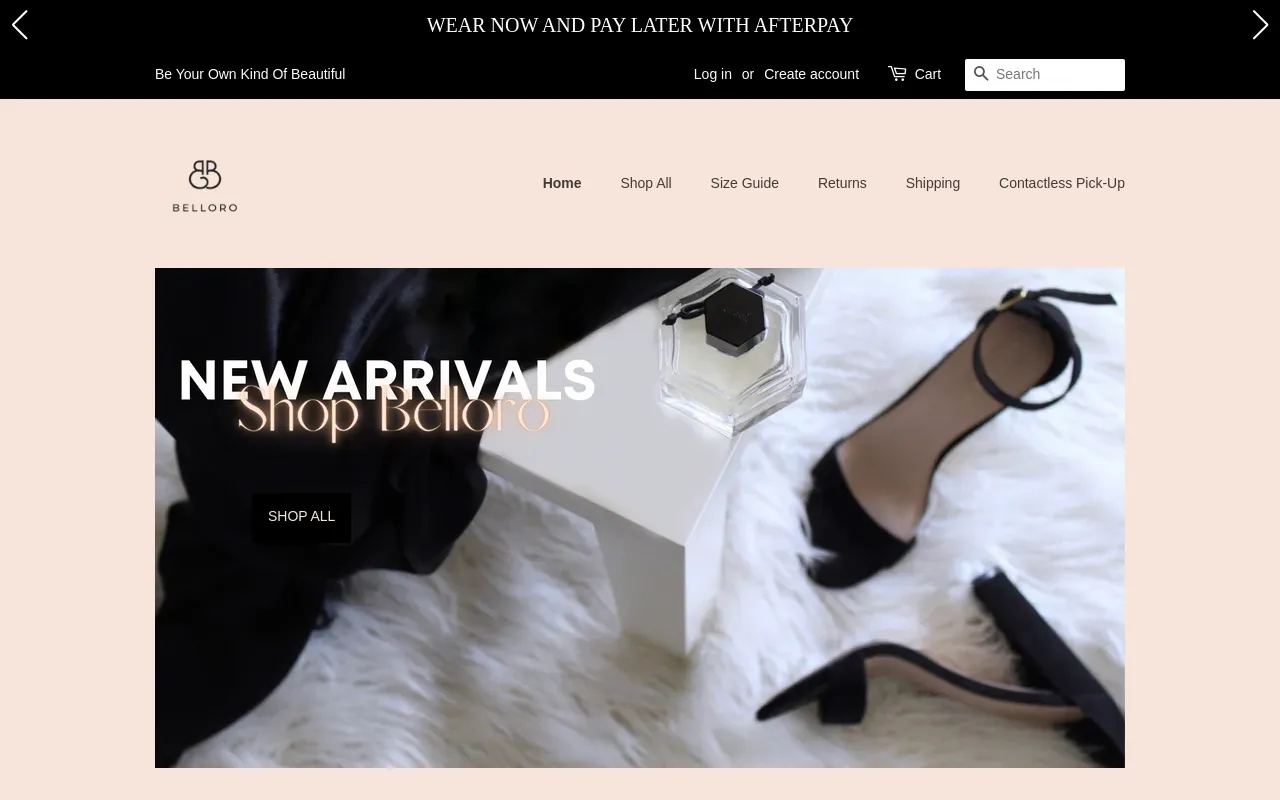 Shop Belloro screenshot