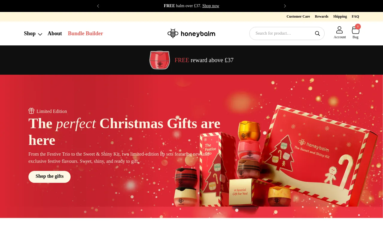 Honeybalm UK screenshot