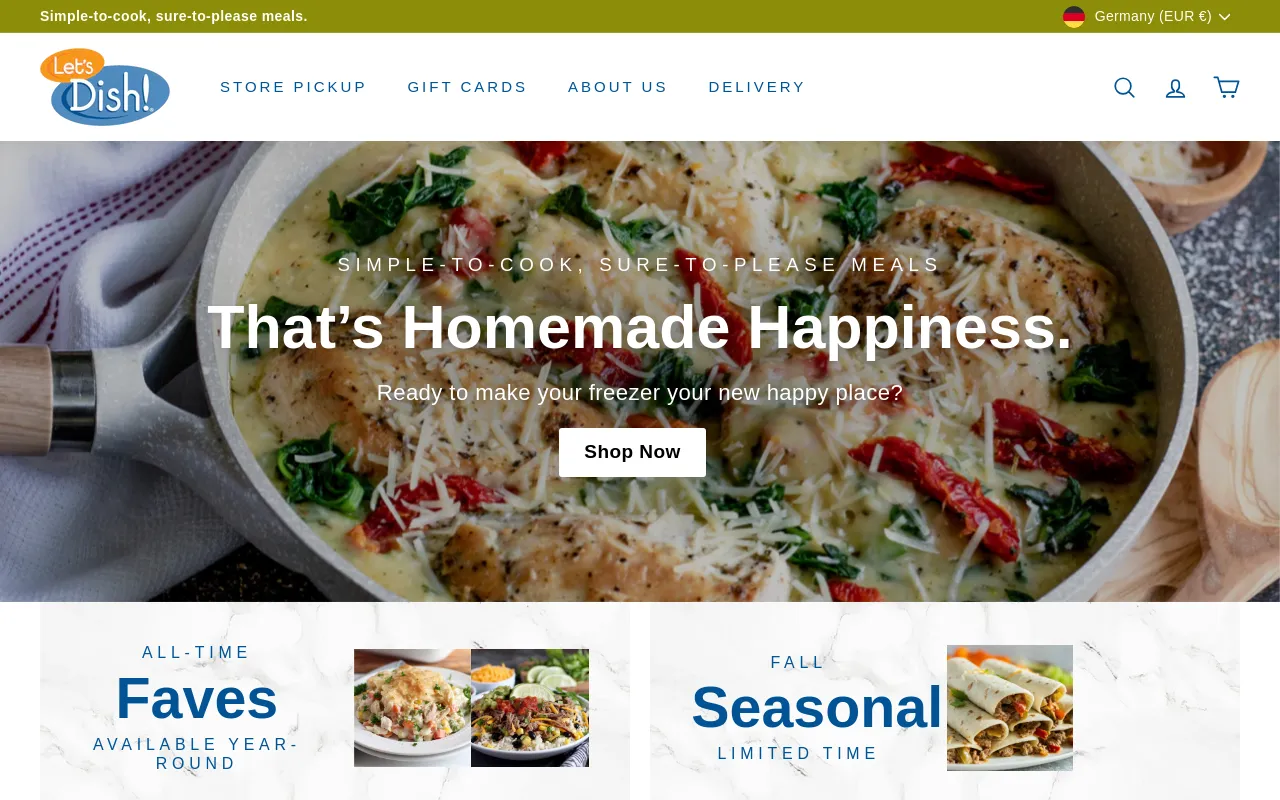 Let’s Dish! screenshot