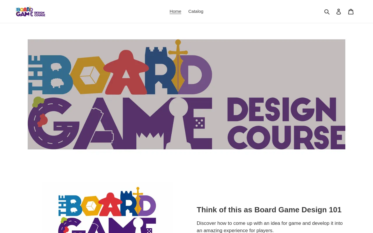 Board Game Design Course screenshot