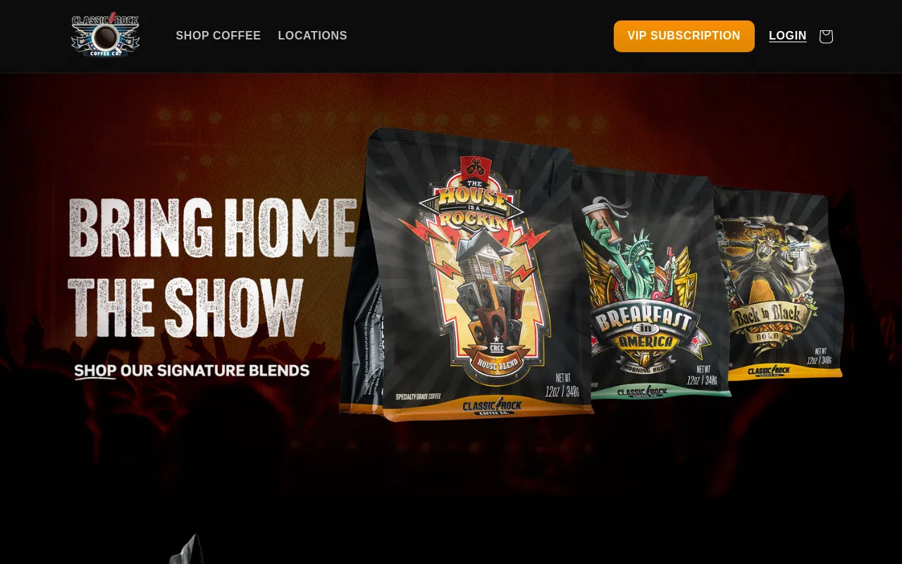 Classic Rock Coffee screenshot