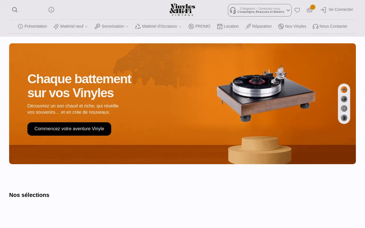 Vinyles & Hi-Fi Vintage screenshot