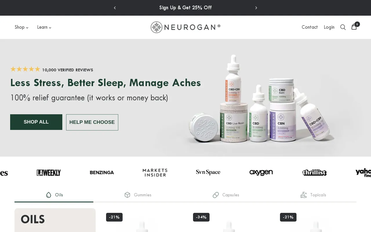 Neurogan CBD screenshot