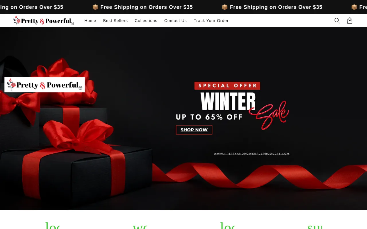 prettyandpowerfulproducts.com screenshot
