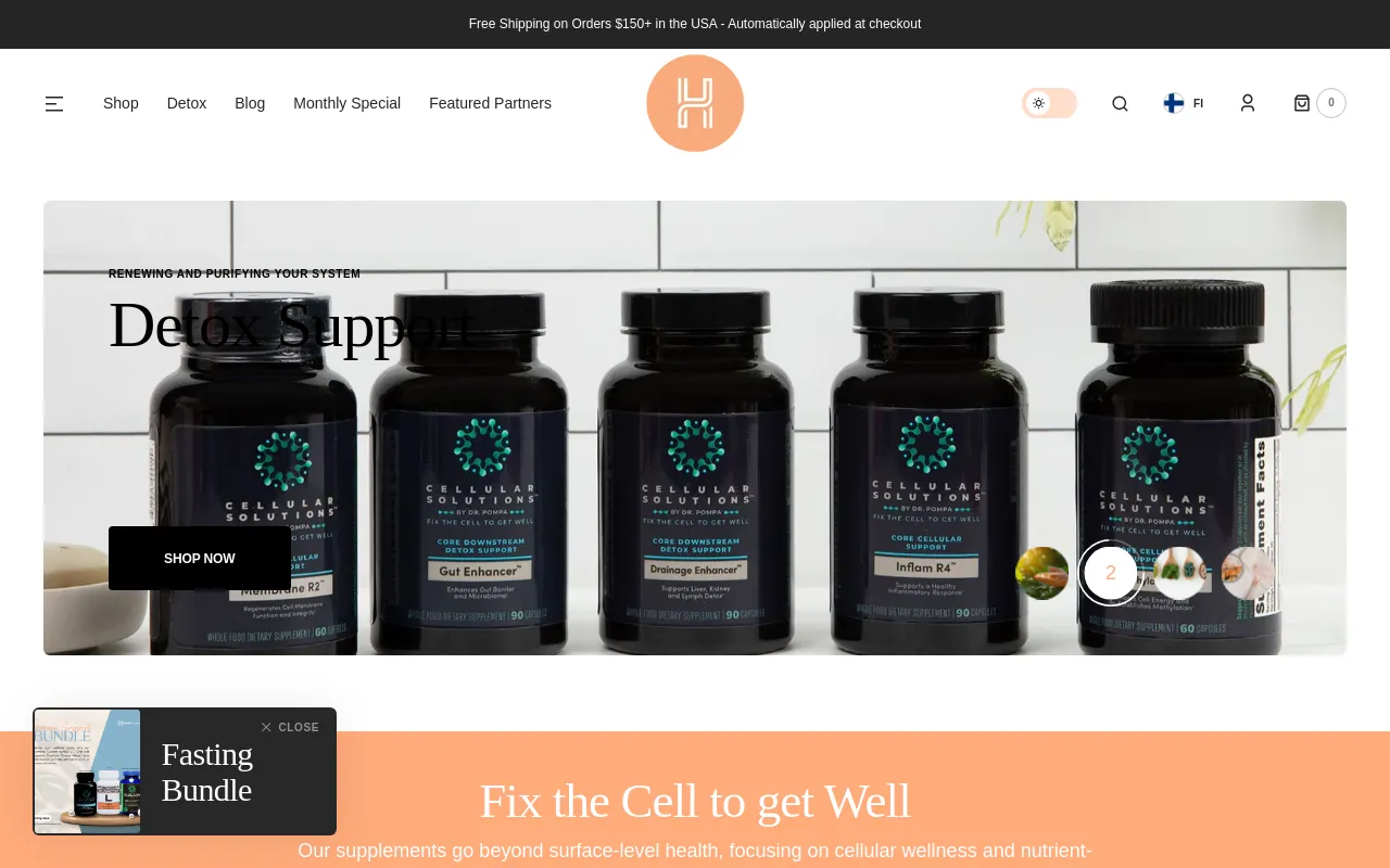 HealthCenters.com screenshot