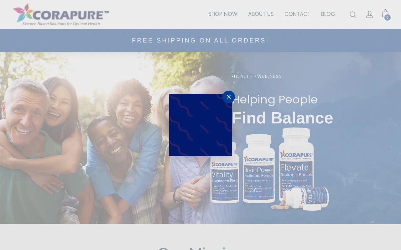 corapure.com screenshot