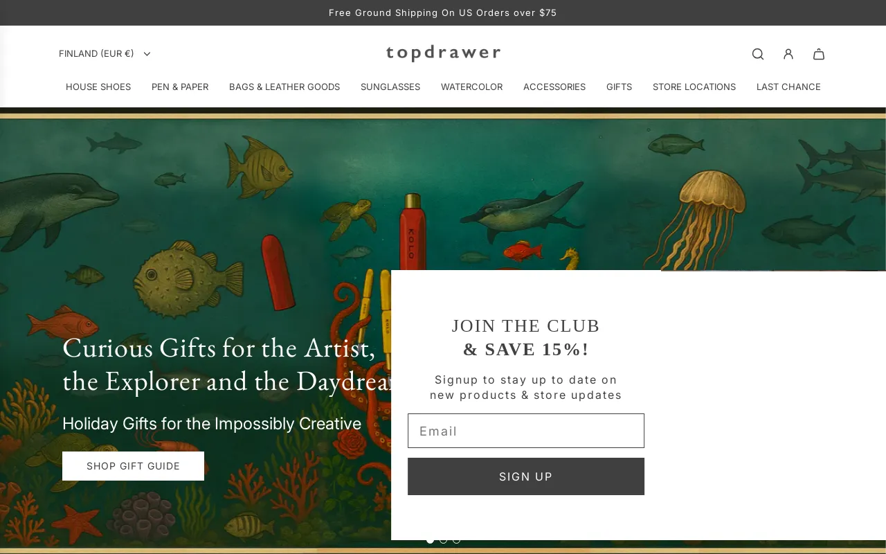 Topdrawer screenshot